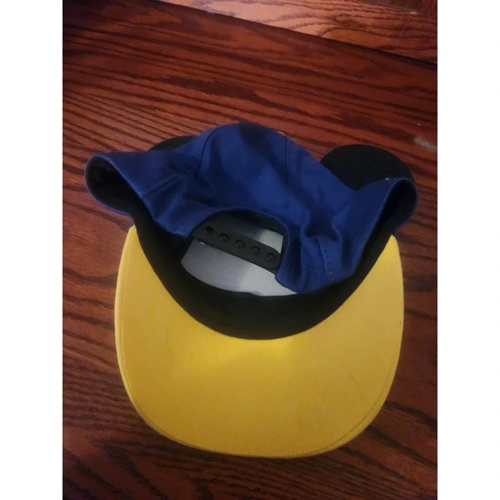 Disney‎ World MICKEY MOUSE Baseball Cap Hat with Ears Youth Blue And Yellow Hat